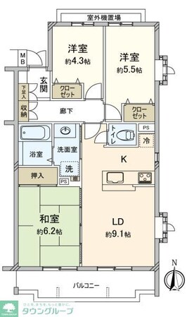 たまプラーザサウスヒルズの物件間取画像
